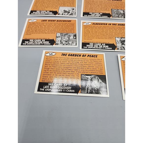 1994 Topps Mars Attacks 56-66 - 11 Cards Unpublished - Picture 16 of 16